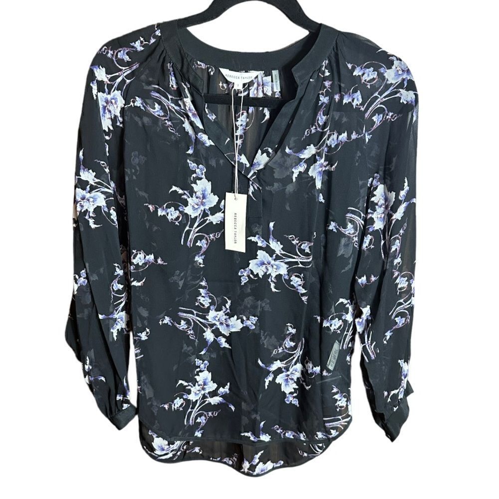 ‎NWT Rebecca Taylor Sheer Blouse Size 2